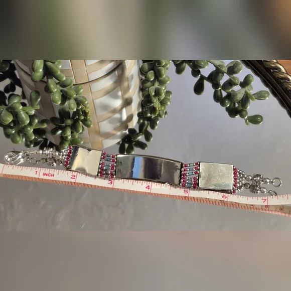 Boho .925 Sterling Silver Turquoise Beaded Bracelet - Picture 9 of 9